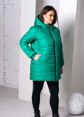 Зелена демісезонна куртка жіноча осіння к-012 SoulKiss k-012