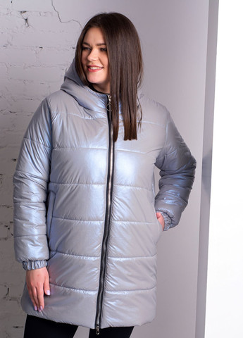 Сіра демісезонна куртка жіноча осіння к-012 SoulKiss k-012