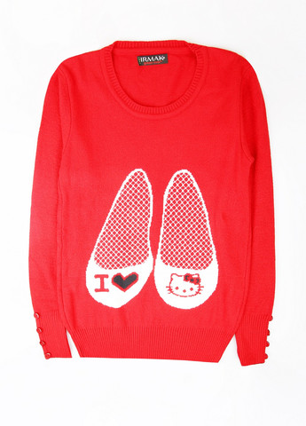 Червоний демісезонний светр No Brand