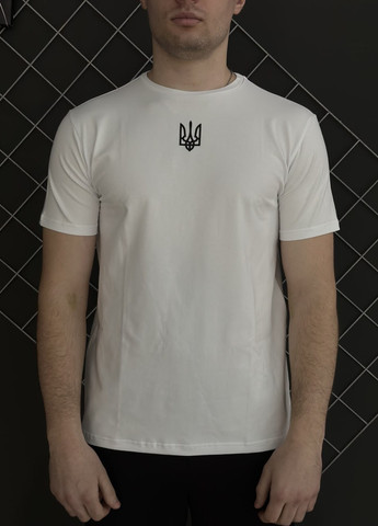 Белая футболка хлопковая герб Vakko