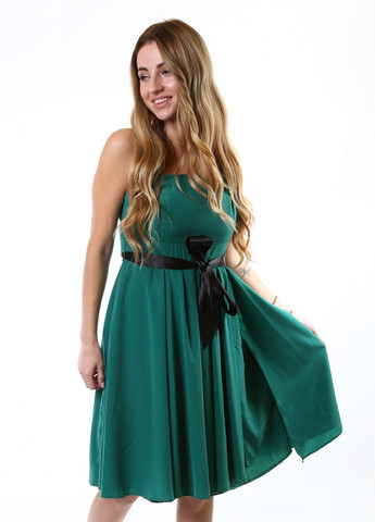 Зеленое кэжуал платье Zalando однотонное