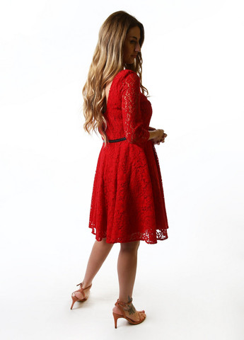 Червона вечірня сукня Guess однотонна