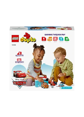 Конструктор DUPLO Развлечения Молнии МакКвина и Сырника на автомойке 10996 Lego (257875088)