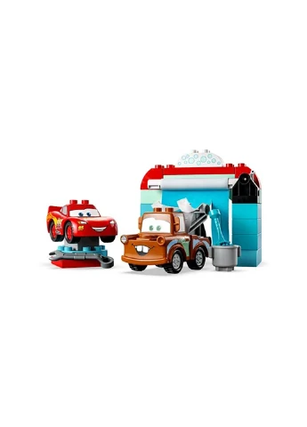 Конструктор DUPLO Развлечения Молнии МакКвина и Сырника на автомойке 10996 Lego (257875088)