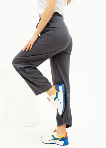 Серые спортивные демисезонные прямые брюки ISSA PLUS