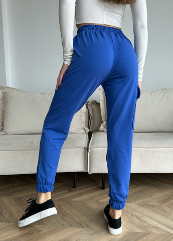 Синие спортивные демисезонные карго брюки ISSA PLUS