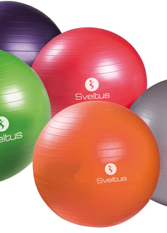 М'яч для фітнесу (фітбол) ABS помаранчевий, 55 см, у коробці (SLTS-0496) Sveltus gymball (257898004)