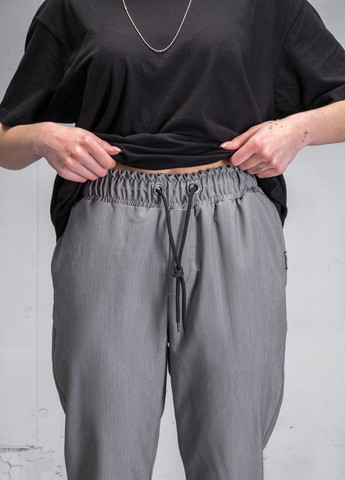 Светло-серые кэжуал демисезонные классические брюки Without