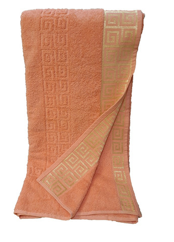 Zeron полотенце для сауны 100х150см однотонный оранжевый производство - Турция