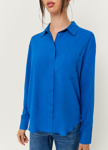 Синяя кэжуал рубашка в клетку Tally Weijl