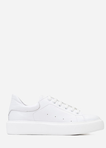 Белые женские кожаные кеды ISSA PLUS OB2-185