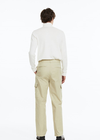 Светло-зеленые кэжуал демисезонные брюки H&M