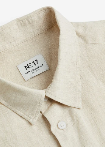 Светло-бежевая кэжуал рубашка H&M