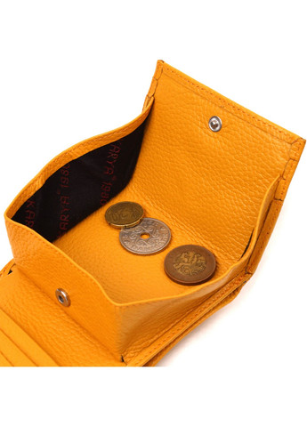 Яскравий жіночий шкіряний гаманець із монетницею 10,5х10х2 см Karya (257936674)
