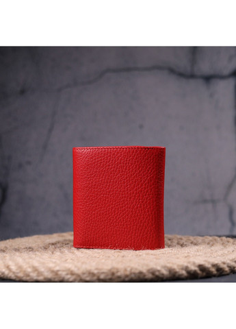 Невеликий жіночий гаманець з монетницею з натуральної шкіри 10,5х10х2 см Karya (257936720)