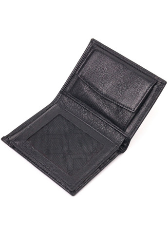 Вертикальный небольшой кожаный кошелек без застежки 9х11,5х2 см Karya (257936736)