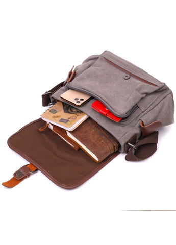Практичная горизонтальная мужская сумка из текстиля 17х24х13 см Vintage (257936353)