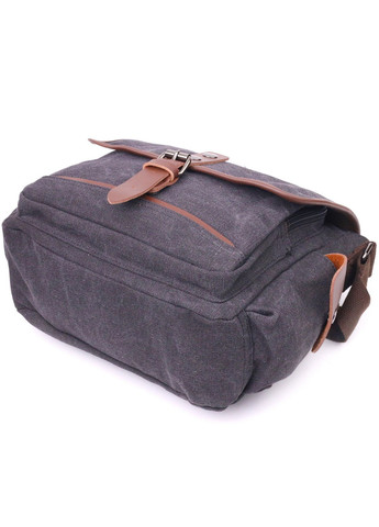 Горизонтальная мужская сумка с клапаном текстильная 17х24х13 см Vintage (257936339)