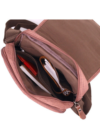 Вместительная мужская сумка из текстиля 15х32х8 см Vintage (257936322)