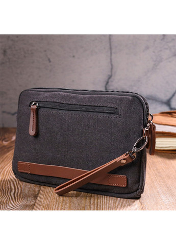 Удобная мужская барсетка текстильная 24х16х3 см Vintage (257936329)