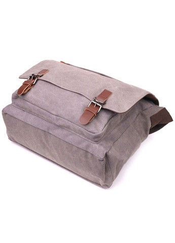 Вместительная горизонтальная мужская сумка для ноутбука из текстиля 36х33х10 см Vintage (257936354)