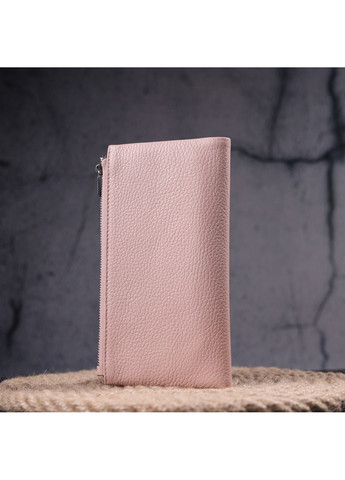 Місткий жіночий гаманець із натуральної шкіри 19,5х10,5х1,5 см Karya (257937483)