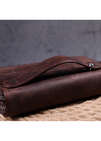 Превосхожный мужской клатч из винтажной натуральной кожи 19,5х10,5х4 см Karya (257937488)