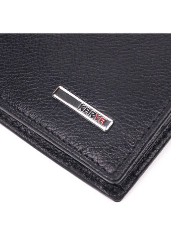 Вертикальний невеликий шкіряний гаманець без застібки 9х11,5х2 см Karya (257937501)