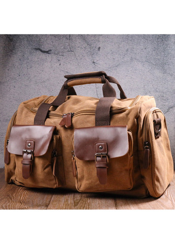 Удобная дорожная сумка из плотного текстиля 50х25х22 см Vintage (257937247)