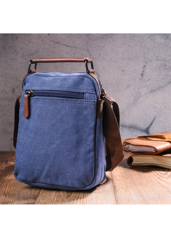 Отличная мужская сумка из плотного текстиля 21х24х9 см Vintage (257937232)