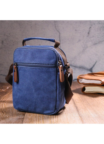 Практичная мужская сумка из плотного текстиля 15х20х8 см Vintage (257937226)