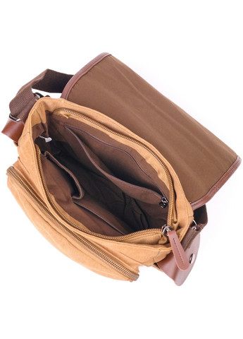 Функціональна чоловіча сумка з клапаном із текстилю 17х24х13 см Vintage (257937245)