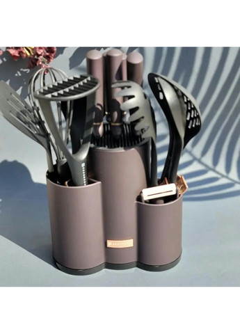 Набор ножей и кухонных принадлежностей EB-11099-Brown 14 предметов коричневый Edenberg комбинированные,