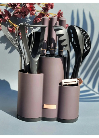 Набор ножей и кухонных принадлежностей EB-11099-Brown 14 предметов коричневый Edenberg комбинированные,