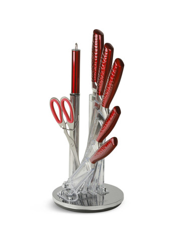 Набор ножей EB-973 8 предметов красный Edenberg комбинированные,