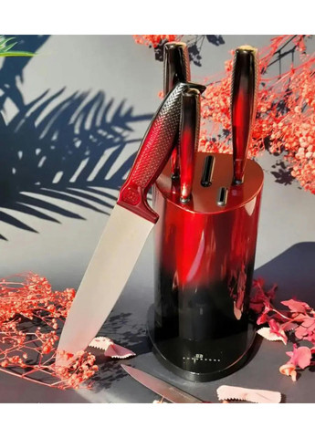 Набор ножей EB-11022-Red 6 предметов красный Edenberg комбинированные,