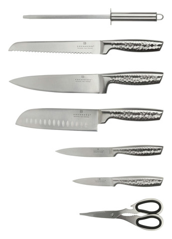 Набор ножей EB-972 8 предметов серый Edenberg комбинированные,