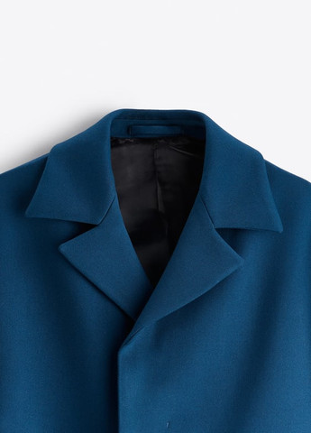 Синє демісезонне Пальто Zara