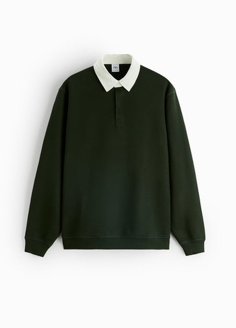 Свитшот Zara - крой зеленый кэжуал - (257956199)