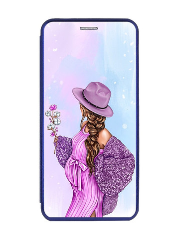 Чехол-книжка с рисунком для Samsung Galaxy А10 (2019) А105 Синий; В ожидании девочки (принт 223) Creative (257976826)