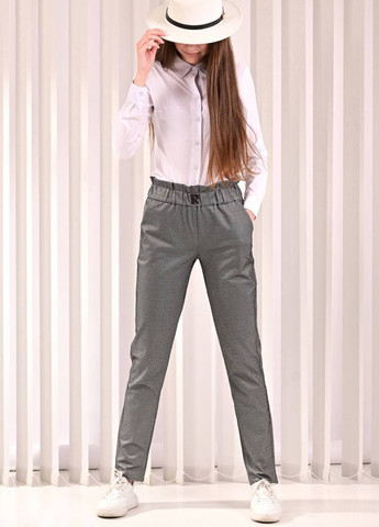 Серые кэжуал демисезонные брюки Anastasimo