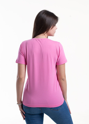 Розовая всесезон футболка женская Наталюкс 41-2357