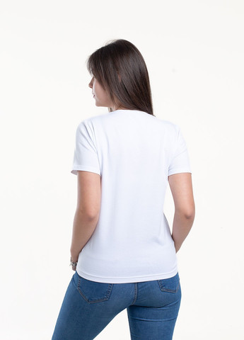 Белая всесезон футболка женская Наталюкс 41-2357