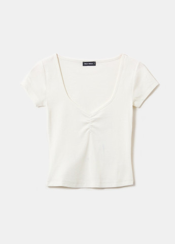 Белая всесезон футболка Tally Weijl Basic T-Shirts - KNITTED TOP