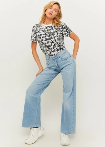 Футболка Tally Weijl Basic Stretch TShirt - KNITTED BASIC TSHIRT - (257972838)