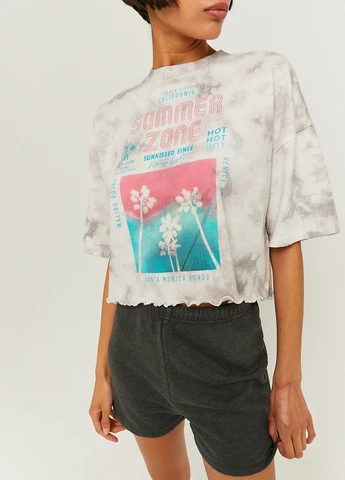 Футболка Tally Weijl Printed T-Shirts - KNIT TOP - (257972903)