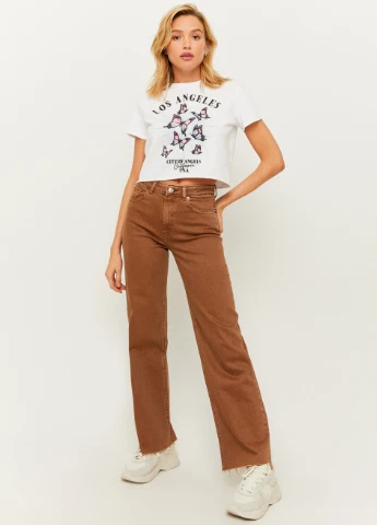 Футболка Tally Weijl Printed T-Shirts - KNIT WOMEN TSHIRT - (257972862)