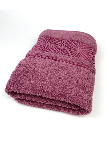 Homedec полотенце банное махровое 140х70 см однотонный темно-розовый производство - Турция