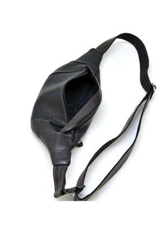 Напоясна шкіряна сумка бананка Lim-525FA Чорна LIMARY (257996532)