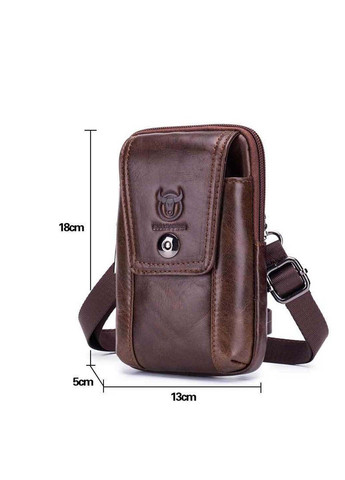 Напоясная сумка с ремешком на плечо T0071 11 × 18 × 5 BULL (257996550)